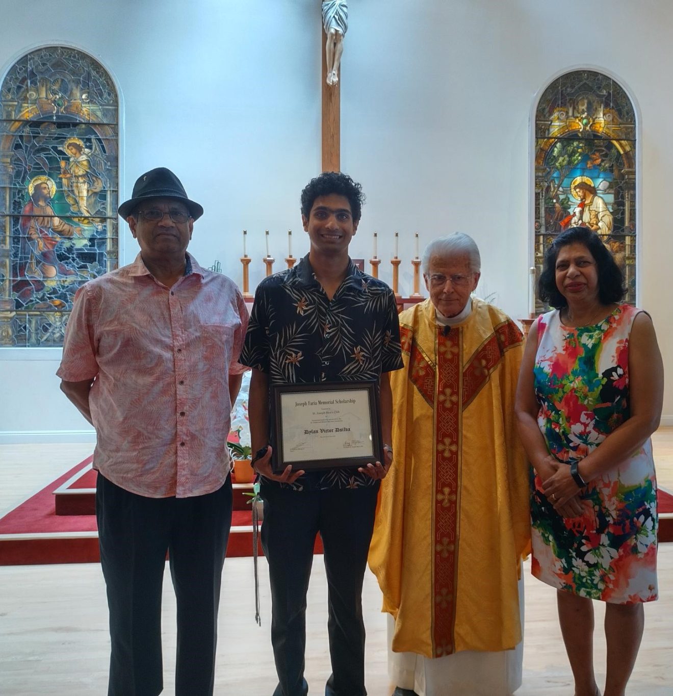 2022 Joseph Faria Memorial Scholarship Winner - Dylan DSilva